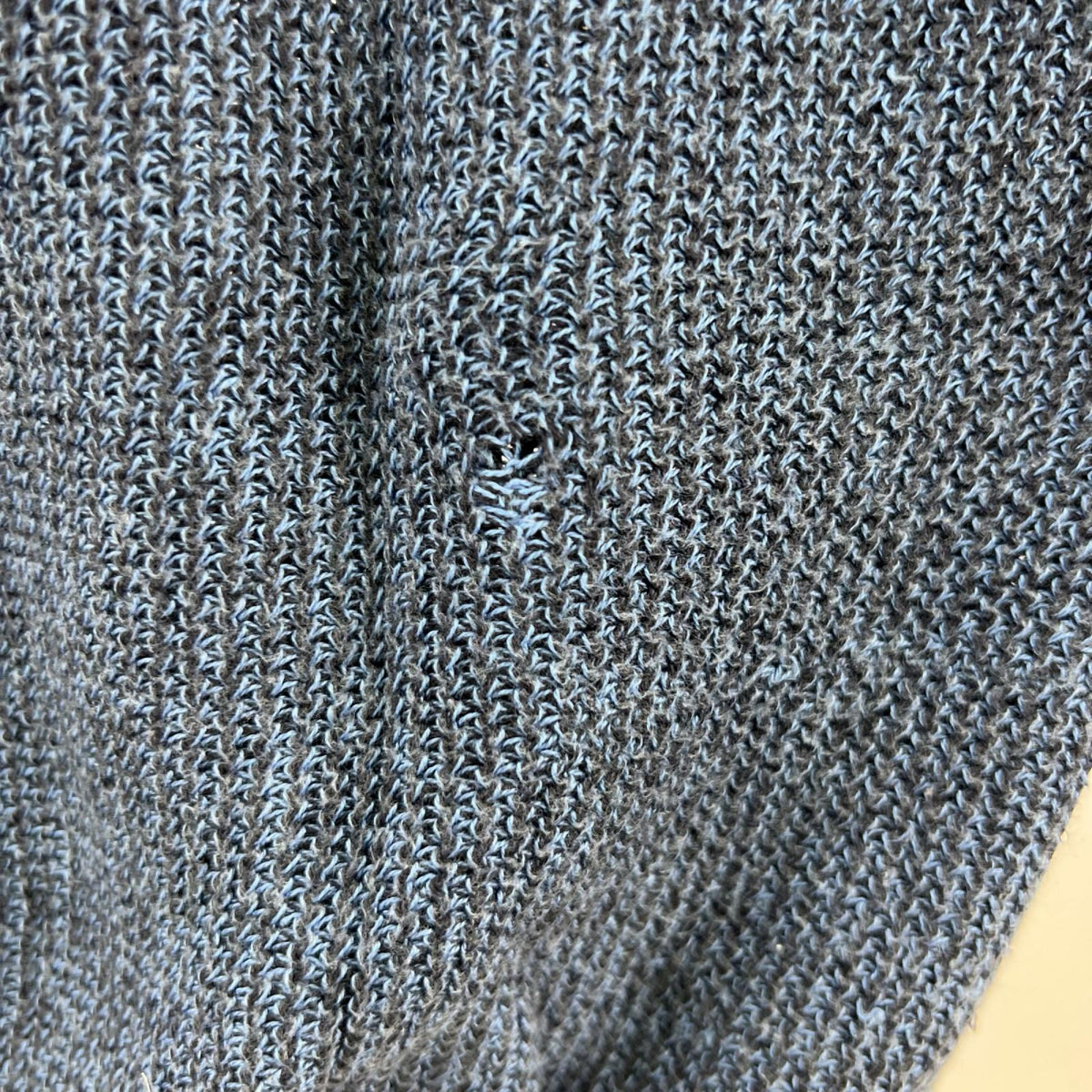 ニット MARTIN MARGIELA 11SS ここのえ期 ｲﾝﾃﾞｨｺﾞｺｯﾄﾝﾆｯﾄ S ｲﾝﾃﾞｨｺﾞ S ブルー