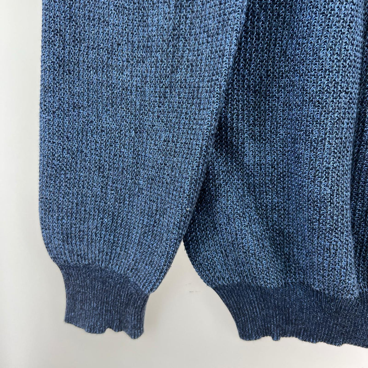 ニット MARTIN MARGIELA 11SS ここのえ期 ｲﾝﾃﾞｨｺﾞｺｯﾄﾝﾆｯﾄ S ｲﾝﾃﾞｨｺﾞ S ブルー