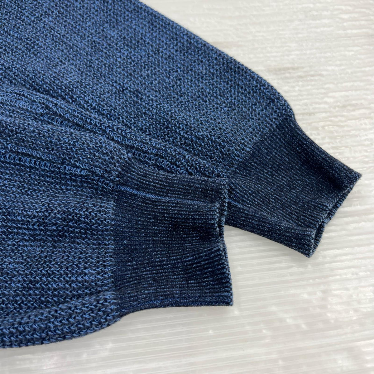 ニット MARTIN MARGIELA 11SS ここのえ期 ｲﾝﾃﾞｨｺﾞｺｯﾄﾝﾆｯﾄ S ｲﾝﾃﾞｨｺﾞ S ブルー