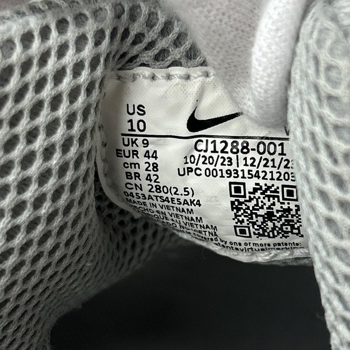 スニーカー AIR ZOOM SPIRIDON CAGE 2 Metallic Silver CJ1288-001 28cm (US10 UK9 1/2 EU46) シルバー