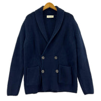 カーディガン FILIPPO DE LAUREN ｳｰﾙｶｼﾐﾔ ﾀﾞﾌﾞﾙﾆｯﾄｼﾞｬｹｯﾄ 46 紺 46 ネイビー