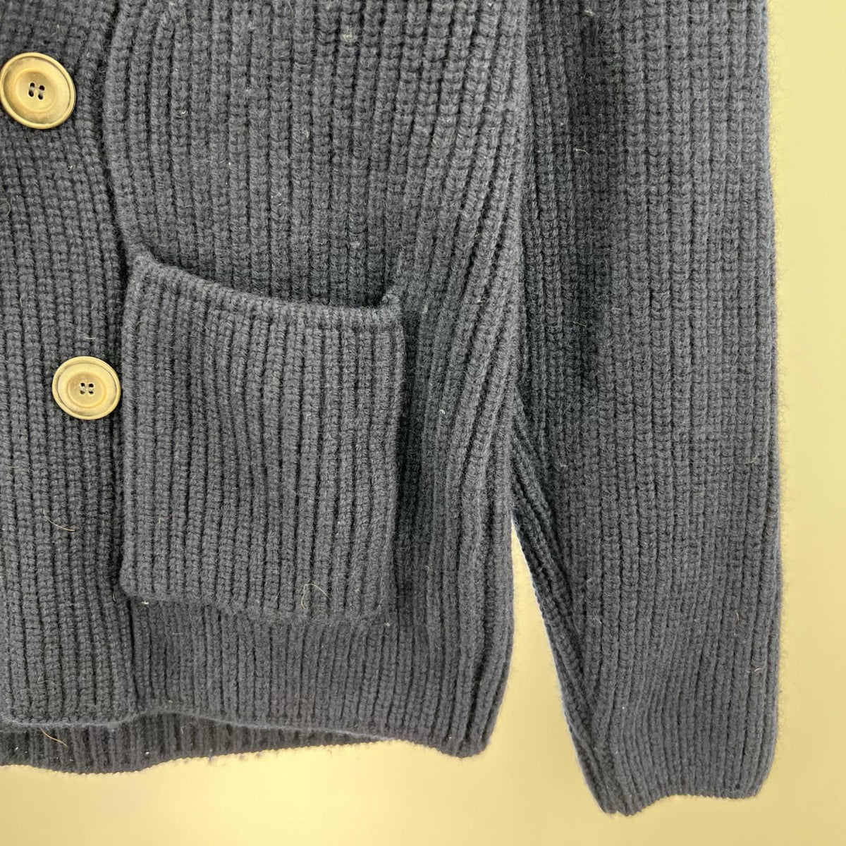 カーディガン FILIPPO DE LAUREN ｳｰﾙｶｼﾐﾔ ﾀﾞﾌﾞﾙﾆｯﾄｼﾞｬｹｯﾄ 46 紺 46 ネイビー