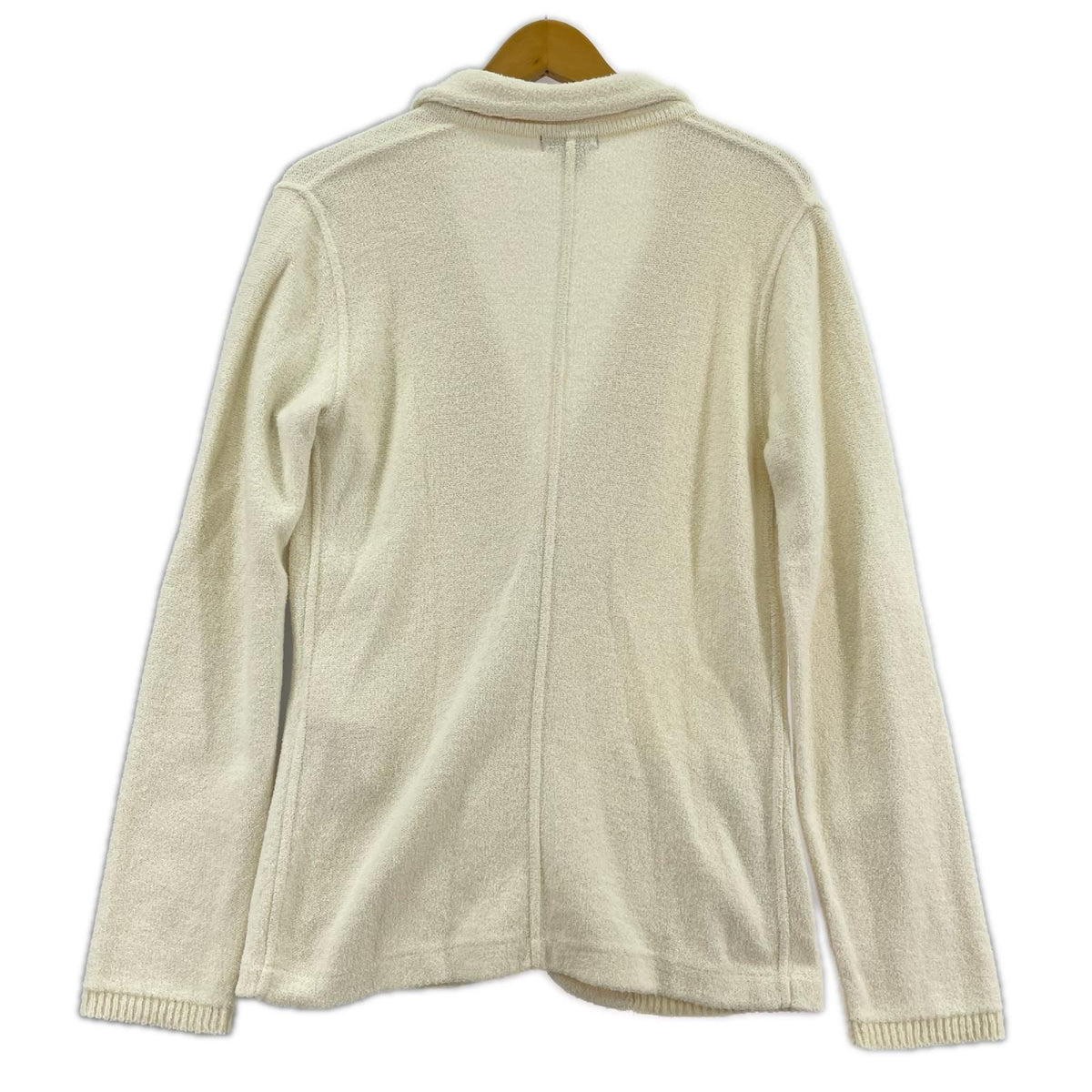 テーラードジャケット LARDINI KNITWEAR ﾆｯﾄﾃｰﾗｰﾄﾞｼﾞｬｹｯﾄ XS 白 ホワイト