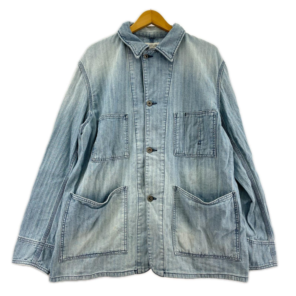 デニムジャケット Ron Herman ﾃﾞﾆﾑﾍﾘﾝﾎﾞｰﾝ ｶﾊﾞｰｵｰﾙ S S ブルー