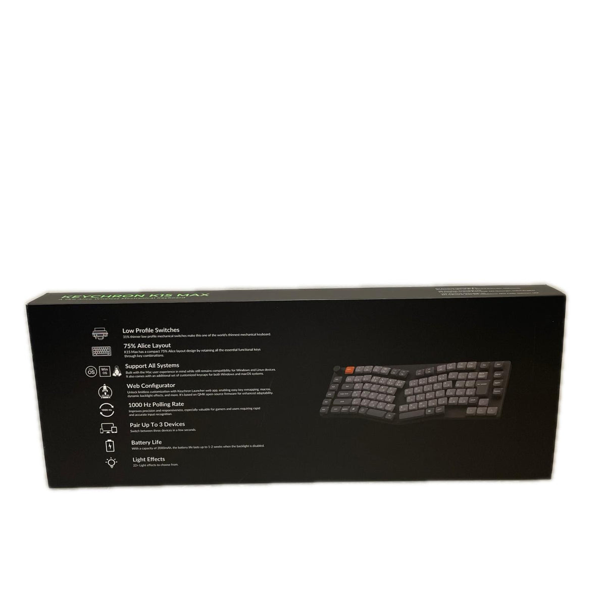 K15 Wireless Mechanical Keyboard K15M-A1Z-JIS KEYCHRON PC周辺機器