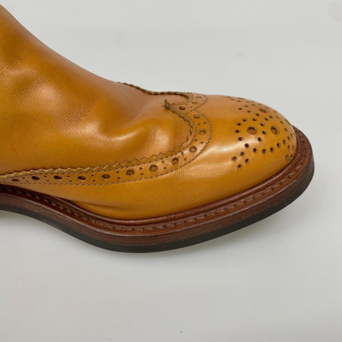 ブーツ Tricker's M2754 HENRY 1001 BURNISHED ｳｲﾝｸﾞﾁｯﾌﾟ ｻｲﾄﾞｺﾞｱﾌﾞｰﾂ ブラウン