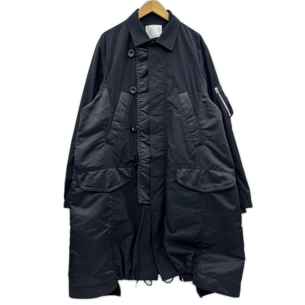 ジャケット 21AW MILITARY COAT ﾄﾞｯｷﾝｸﾞ 黒 (3) 3 ブラック