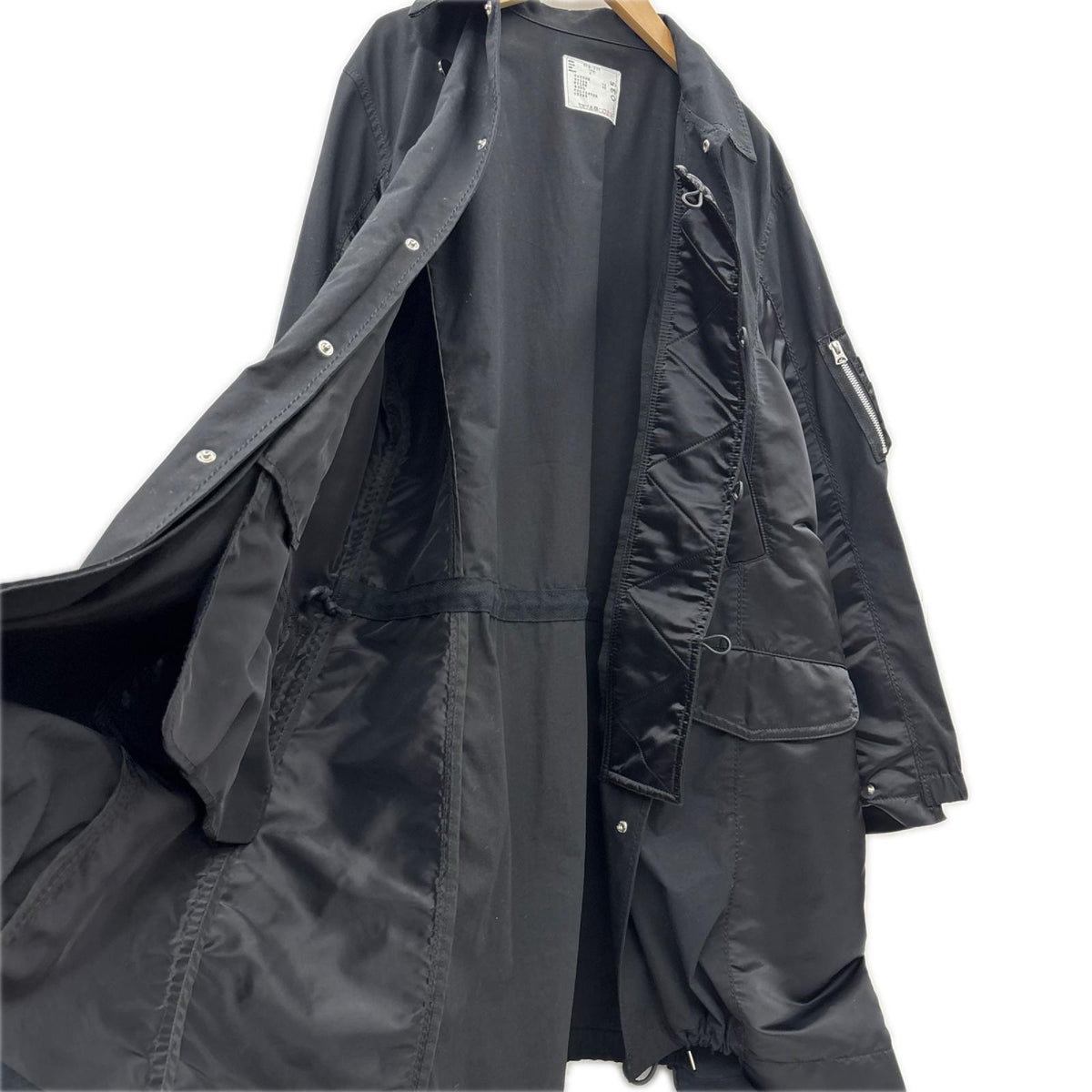 ジャケット 21AW MILITARY COAT ﾄﾞｯｷﾝｸﾞ 黒 (3) 3 ブラック