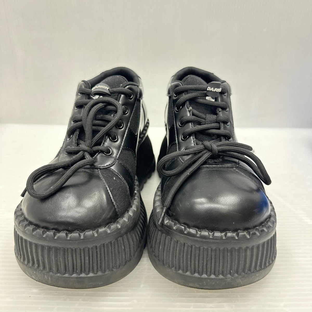 ブーツ DARICHI ﾎﾞﾘｭｰﾑ厚底 黒