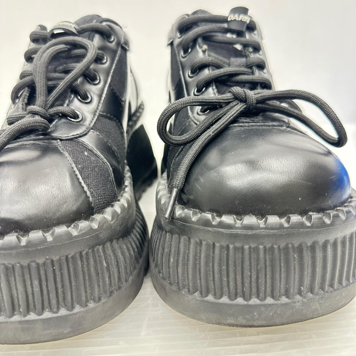 ブーツ DARICHI ﾎﾞﾘｭｰﾑ厚底 黒