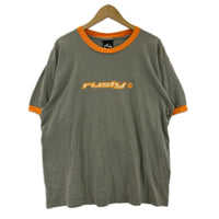 半袖Ｔシャツ 90S RUSTY ﾘﾝｶﾞｰ ﾀﾞｰｸｸﾞﾚｰ (L) L グレー