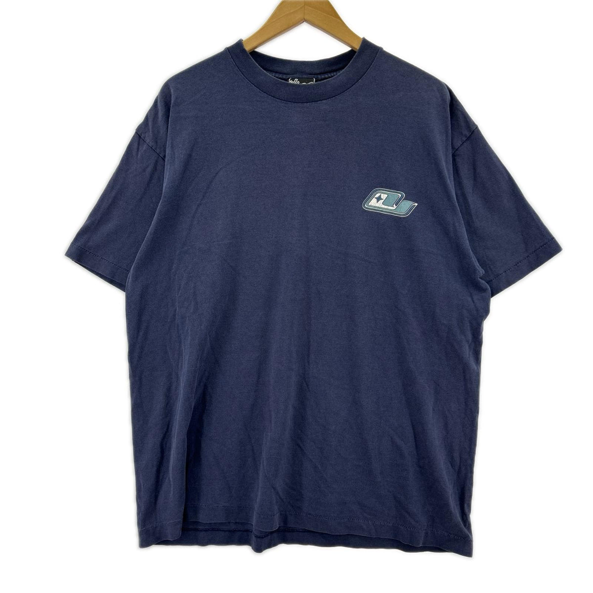 半袖Ｔシャツ 90S USA製 YAGA 紺 (XL) ネイビー