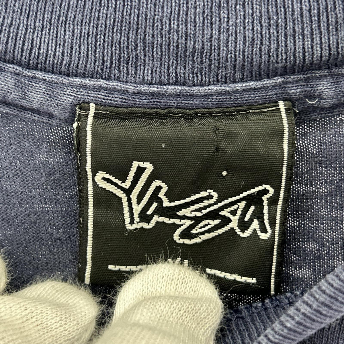 半袖Ｔシャツ 90S USA製 YAGA 紺 (XL) ネイビー