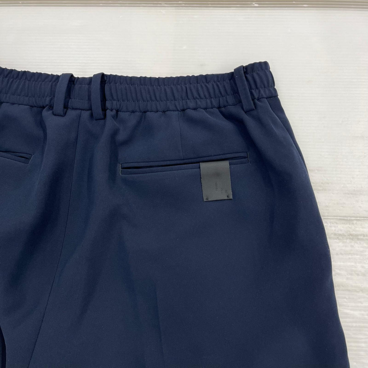 パンツ WIDE TAPERED EASY SLACKS ﾈｲﾋﾞｰ 38