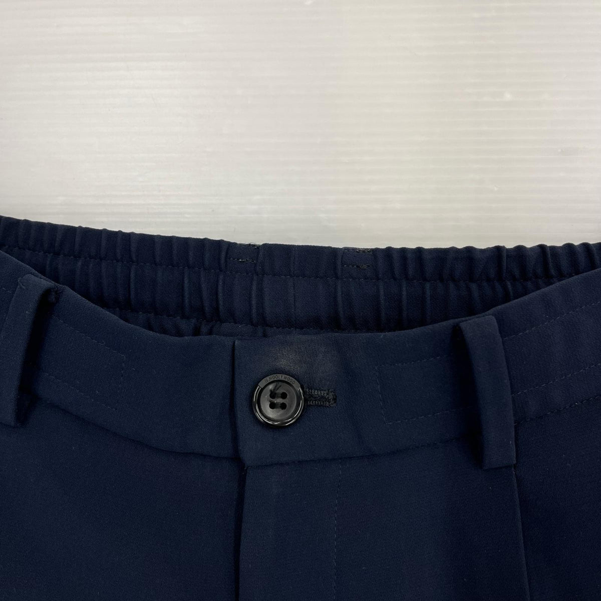 パンツ WIDE TAPERED EASY SLACKS ﾈｲﾋﾞｰ 38