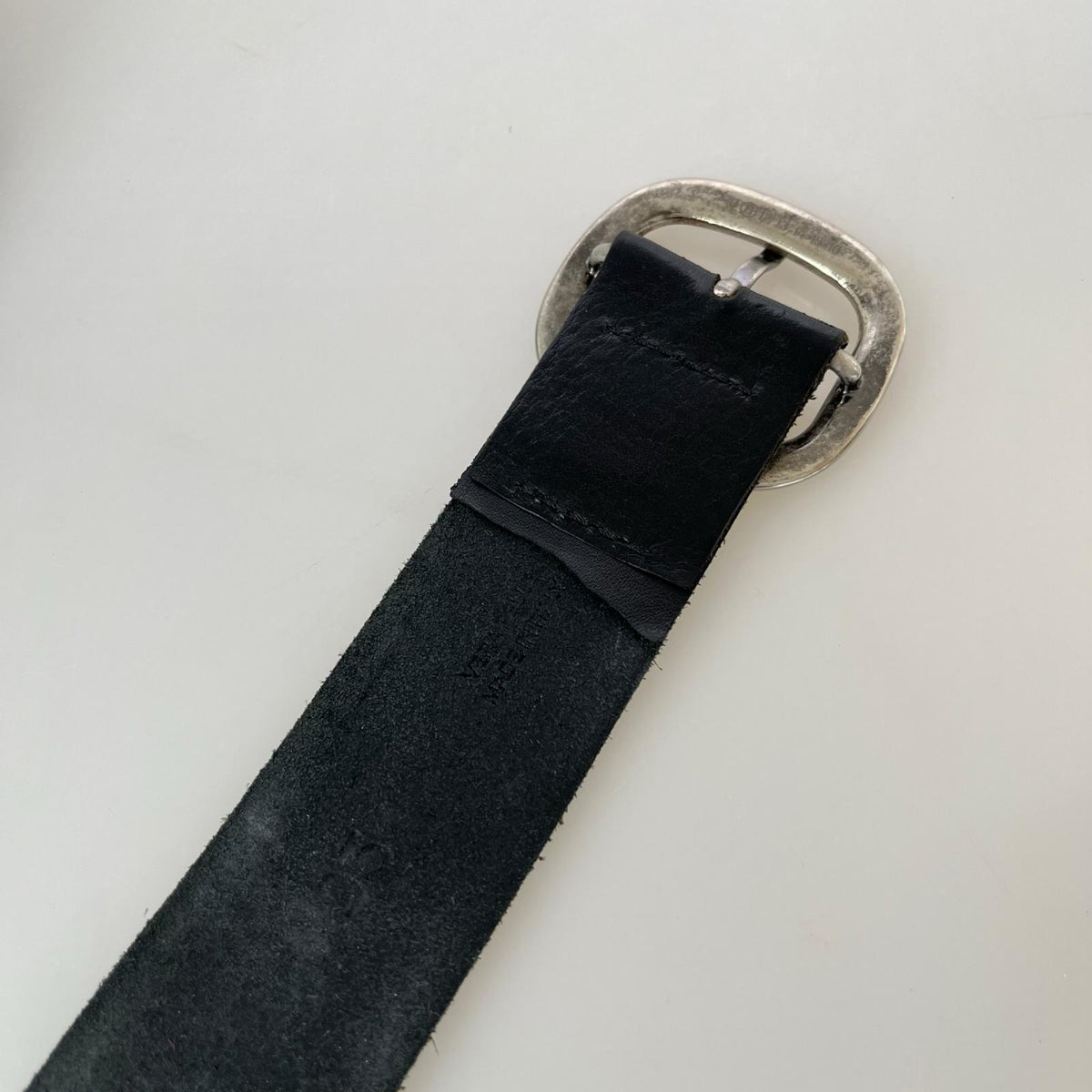 その他アクセサリー Maison Martin Margiela 本人期 ﾄﾞｯｷﾝｸﾞﾚｻﾞｰﾍﾞﾙﾄ ブラック