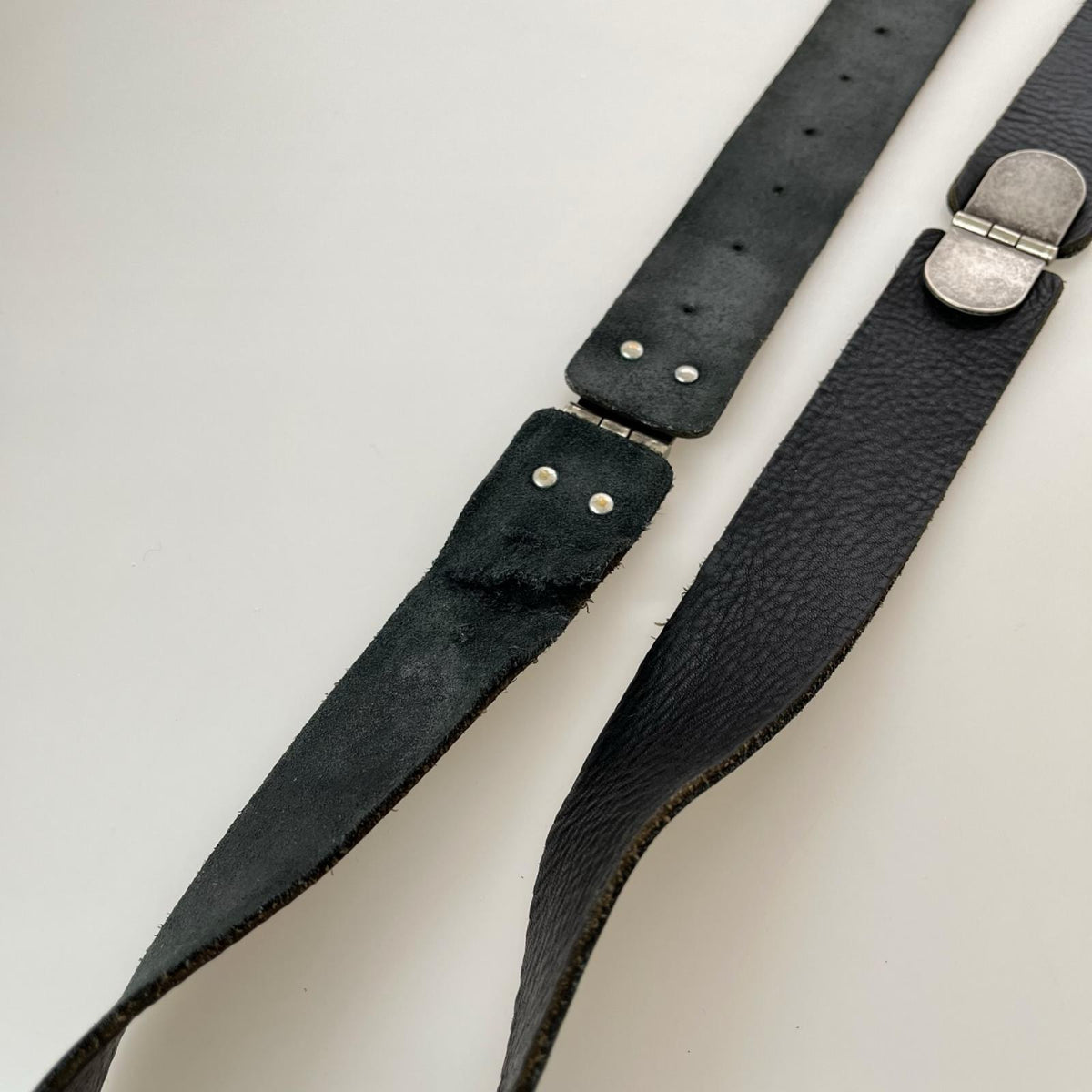 その他アクセサリー Maison Martin Margiela 本人期 ﾄﾞｯｷﾝｸﾞﾚｻﾞｰﾍﾞﾙﾄ ブラック