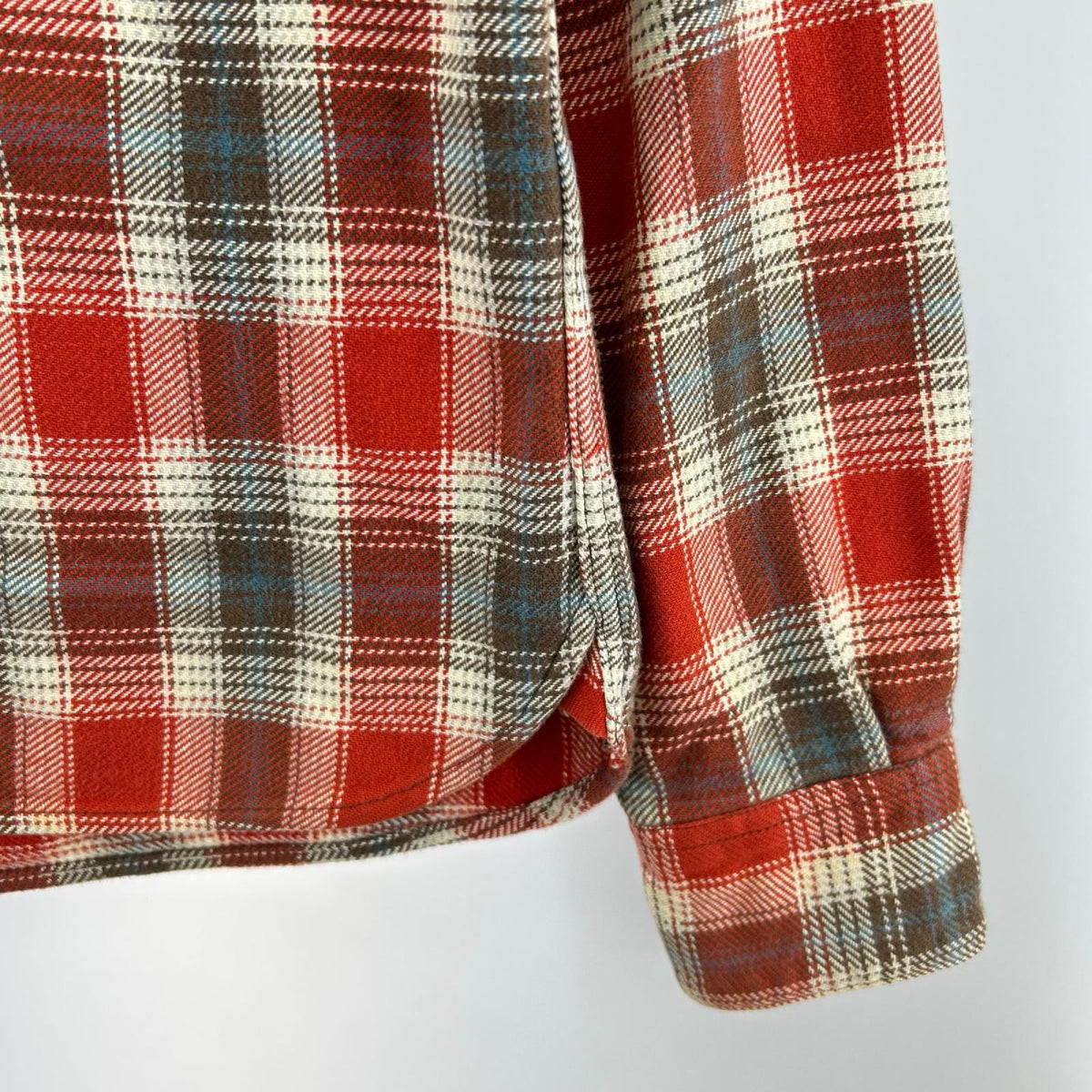長袖シャツ THE FLAT HEAD ﾍﾋﾞｰﾈﾙｼｬﾂ 赤 (38) 38 レッド