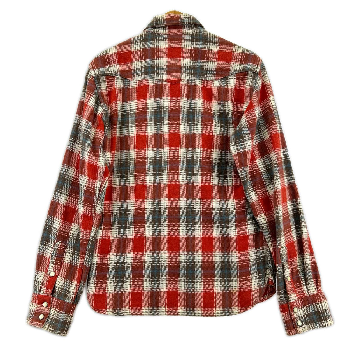 長袖シャツ THE FLAT HEAD ﾍﾋﾞｰﾈﾙｼｬﾂ 赤 (38) 38 レッド