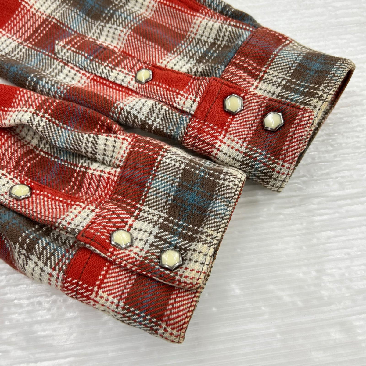 長袖シャツ THE FLAT HEAD ﾍﾋﾞｰﾈﾙｼｬﾂ 赤 (38) 38 レッド