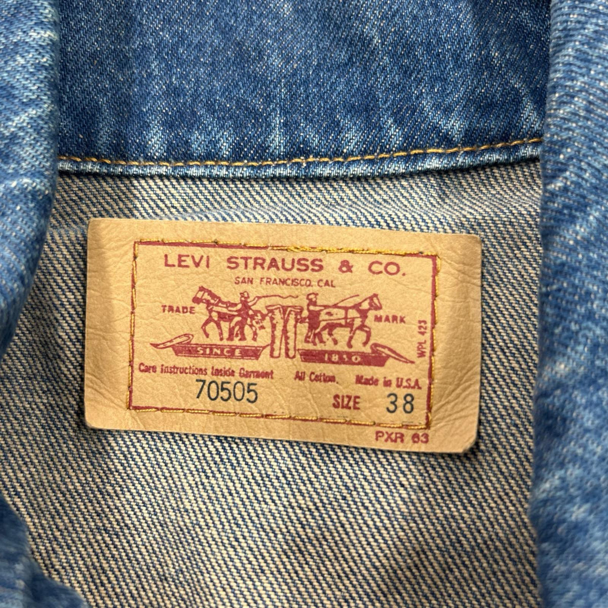 デニムジャケット Levi's 90s 70505 USA製 ﾎﾞﾀﾝ裏715 (38) 38 ネイビー