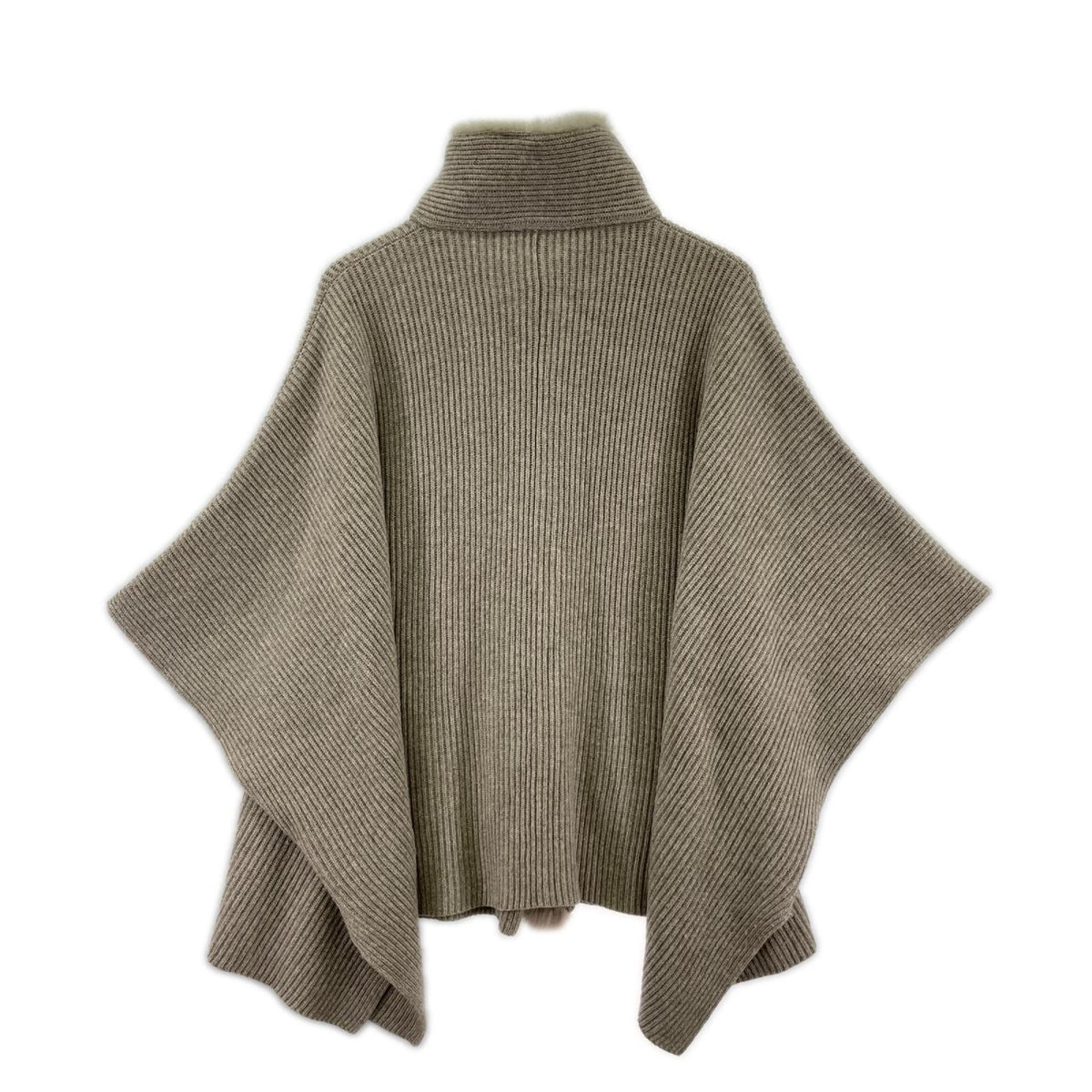 カーディガン ｶｼﾐﾔ ﾆｯﾄﾎﾟﾝﾁｮ (M) M ベージュ