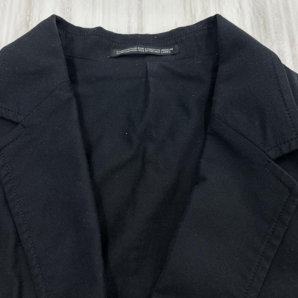 テーラードジャケット Yohji Yamamoto POUR HOMME ｺｯﾄﾝﾃｰﾗｰﾄﾞｼﾞｬｹｯﾄ 1 ブラック