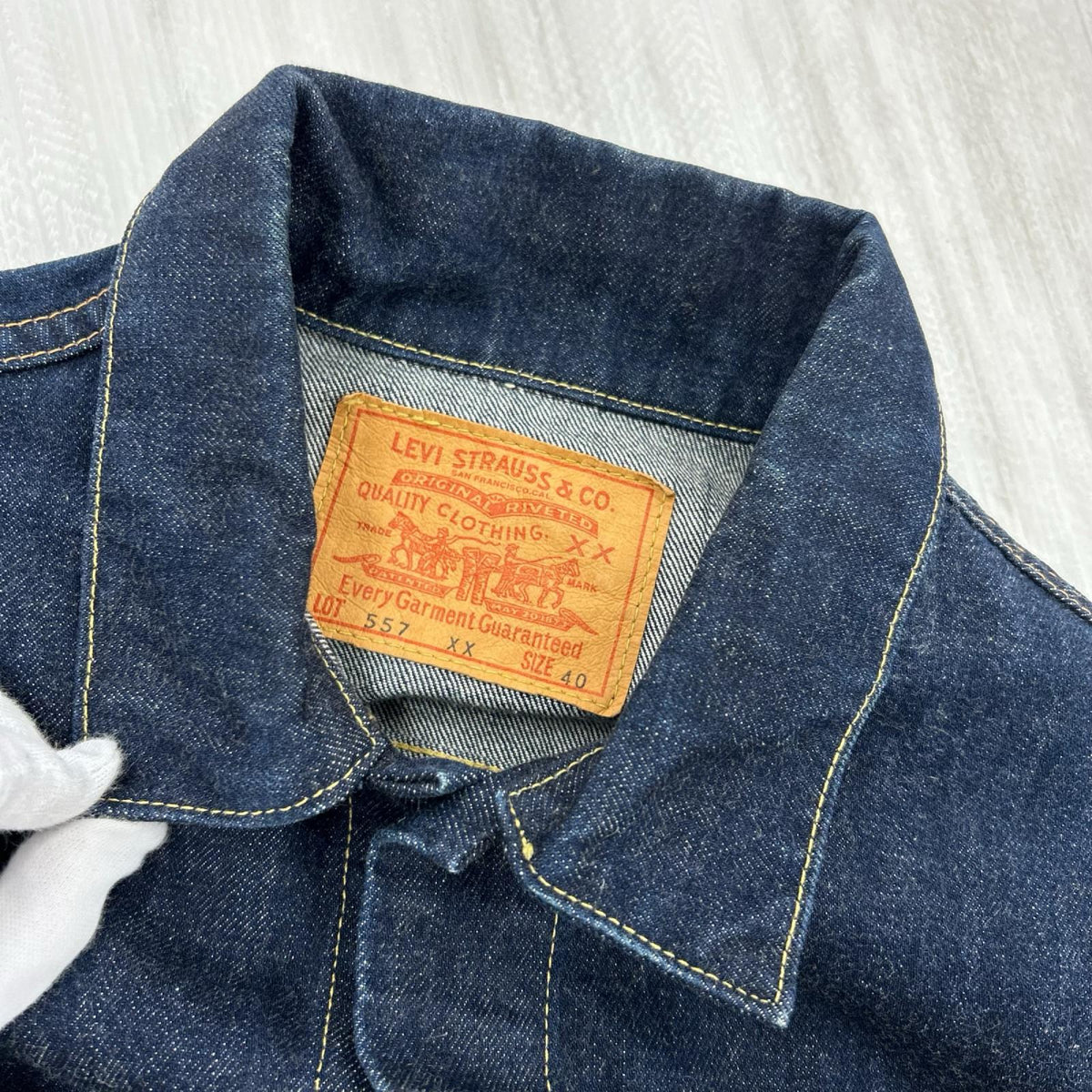 デニムジャケット 557 3rd 復刻 ﾋﾞｯｸﾞE 40 ネイビー