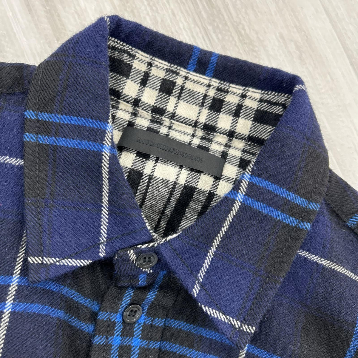 長袖シャツ ﾁｪｯｸﾌﾗﾝﾈﾙｼｬﾂ ブルー