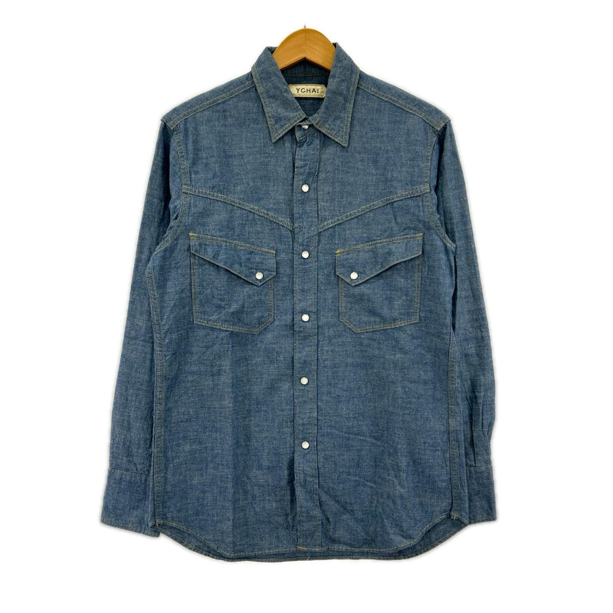 長袖シャツ YCHAI WESTERN SHIRTS S ブルー