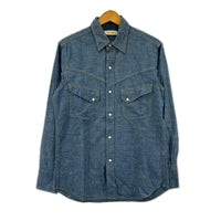 長袖シャツ YCHAI WESTERN SHIRTS S ブルー