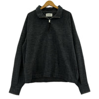 スウェット 23AW HALF ZIP STAND COLLAR PO 46 グレー