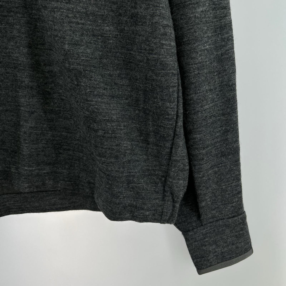 スウェット 23AW HALF ZIP STAND COLLAR PO 46 グレー