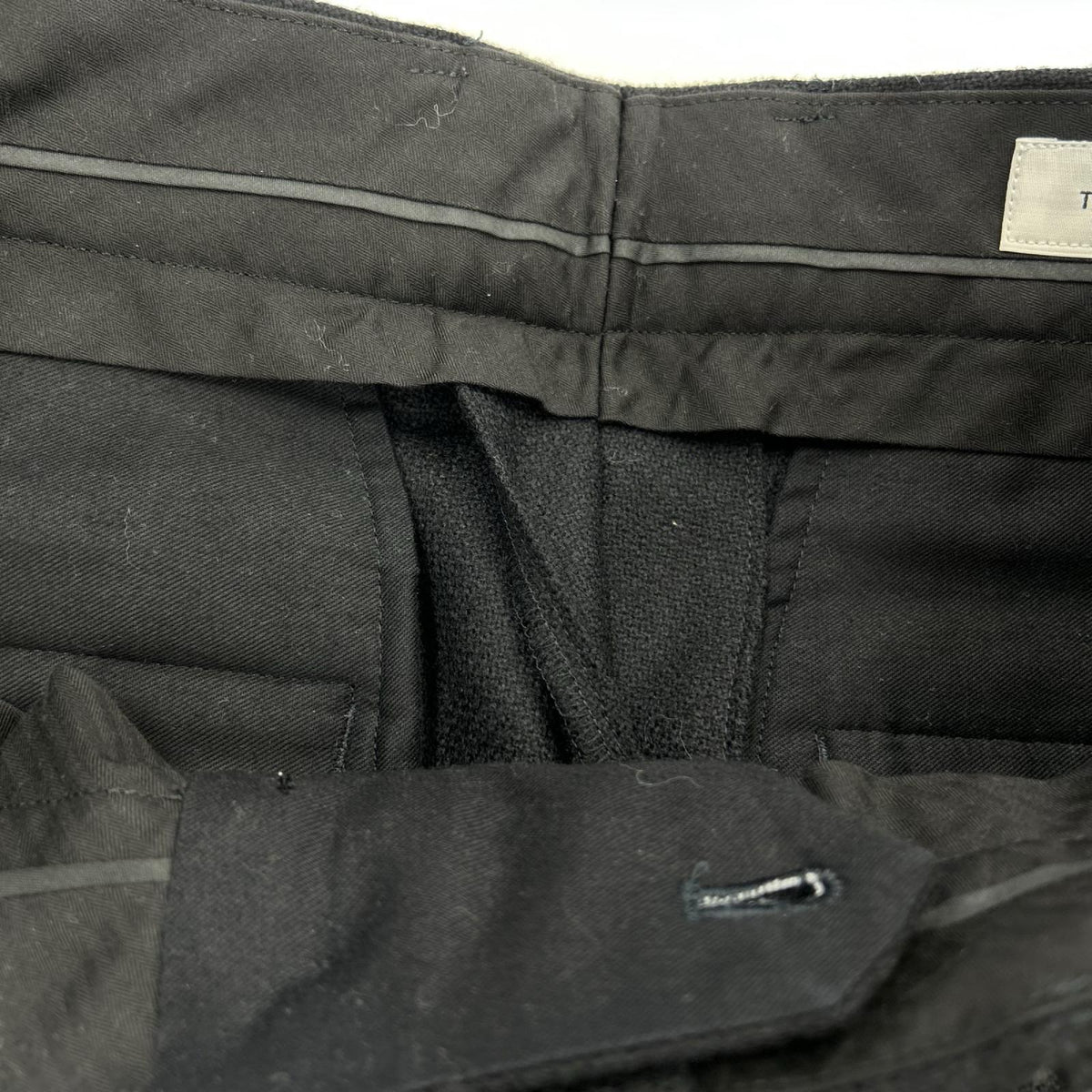 パンツ 23AW THE SLACKS STRAIGHT ブラック
