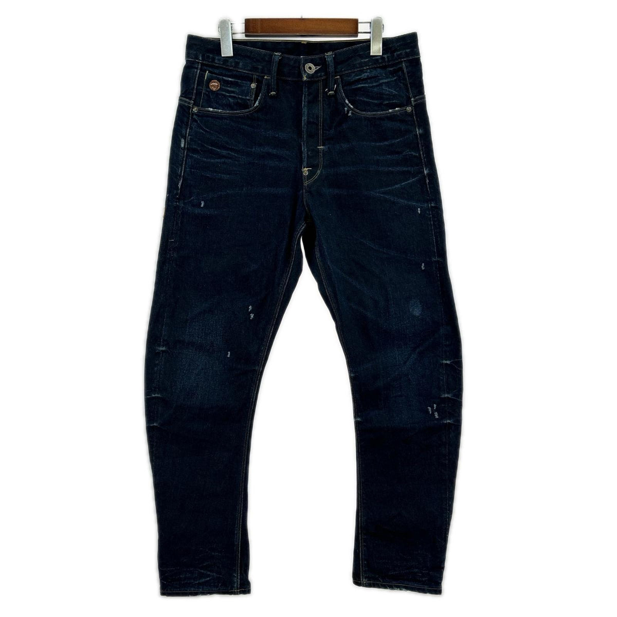 デニムパンツ 濃紺 W33 30 ブルー