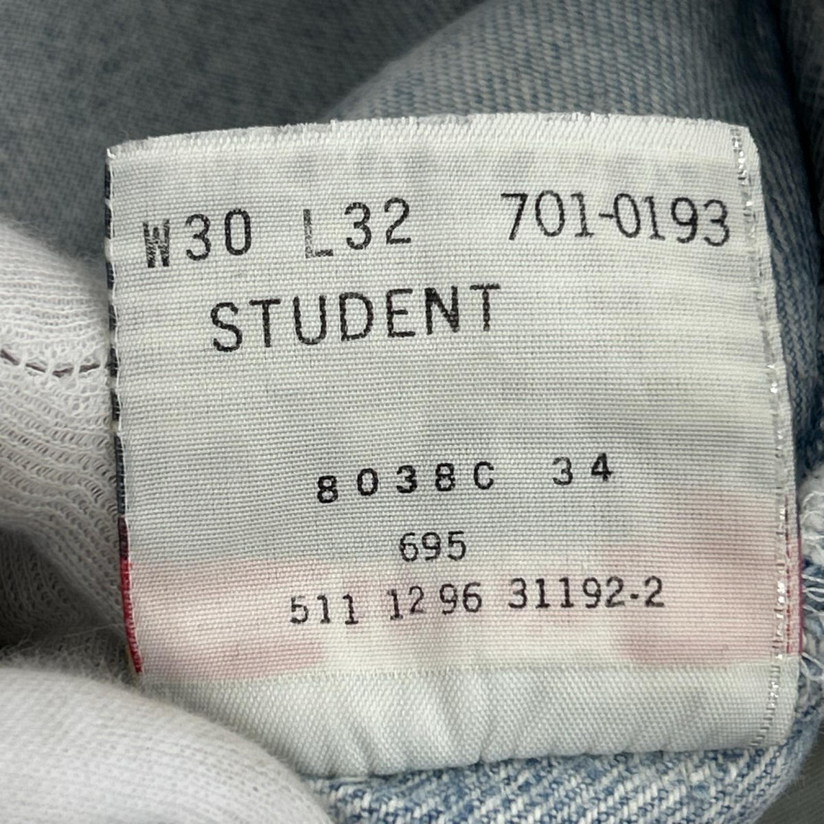 デニムパンツ USA製 Lot501 Student ﾃﾞﾆﾑ 30 ブルー