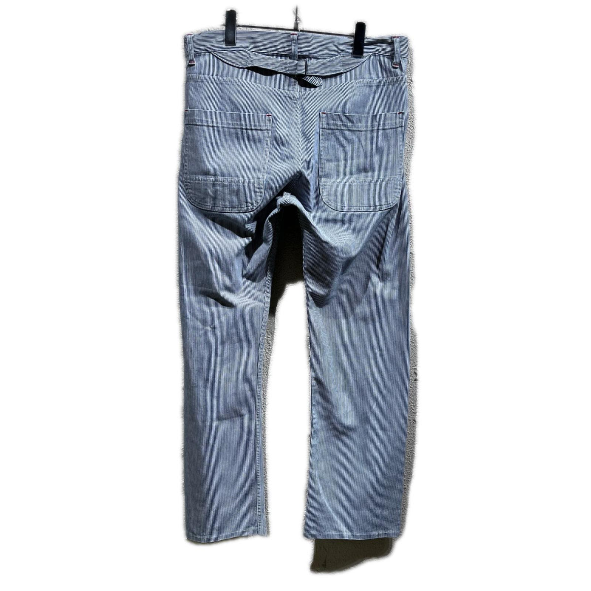 デニムパンツ 12SS ヒッコリーストライプ ワーク パンツ L