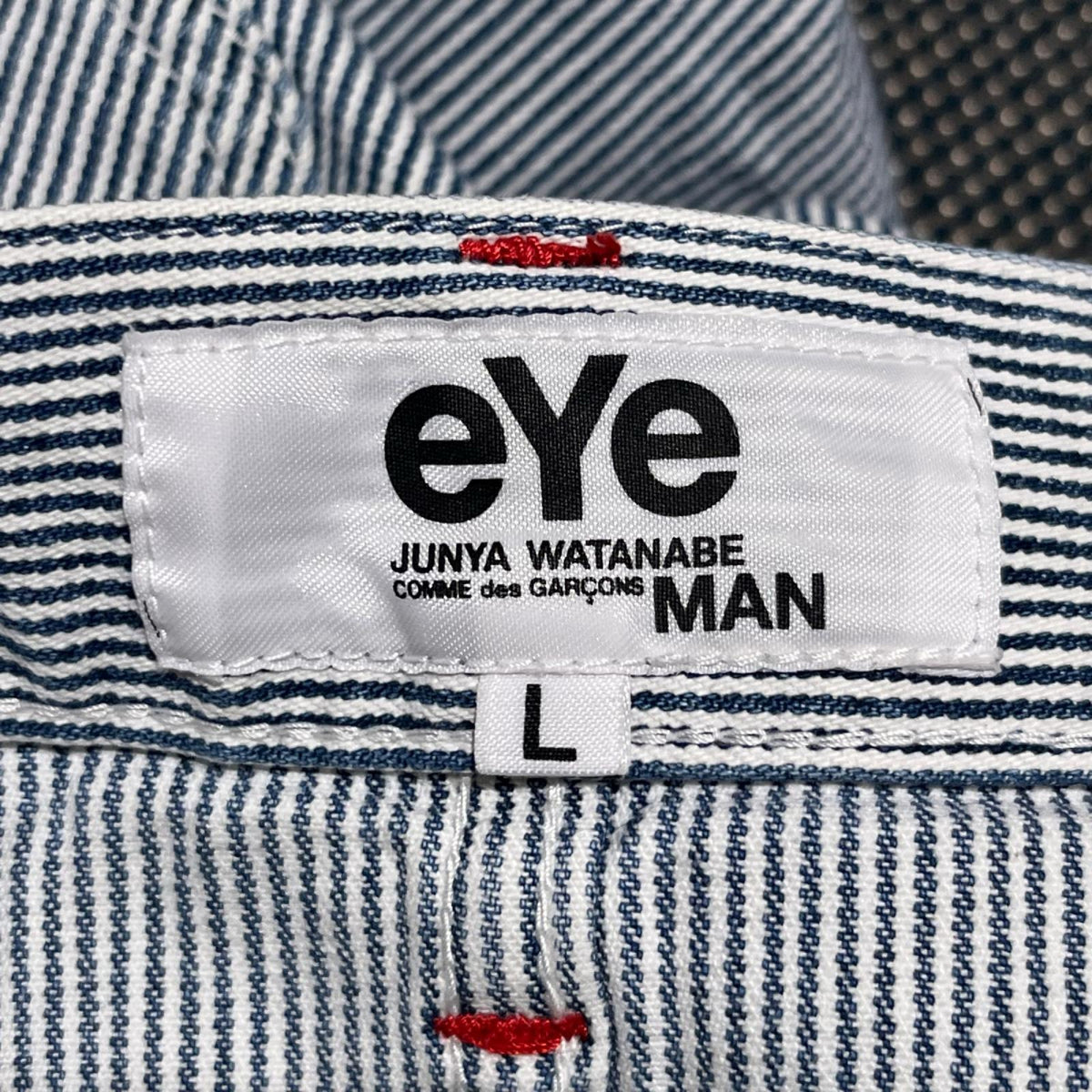 デニムパンツ 12SS ヒッコリーストライプ ワーク パンツ L