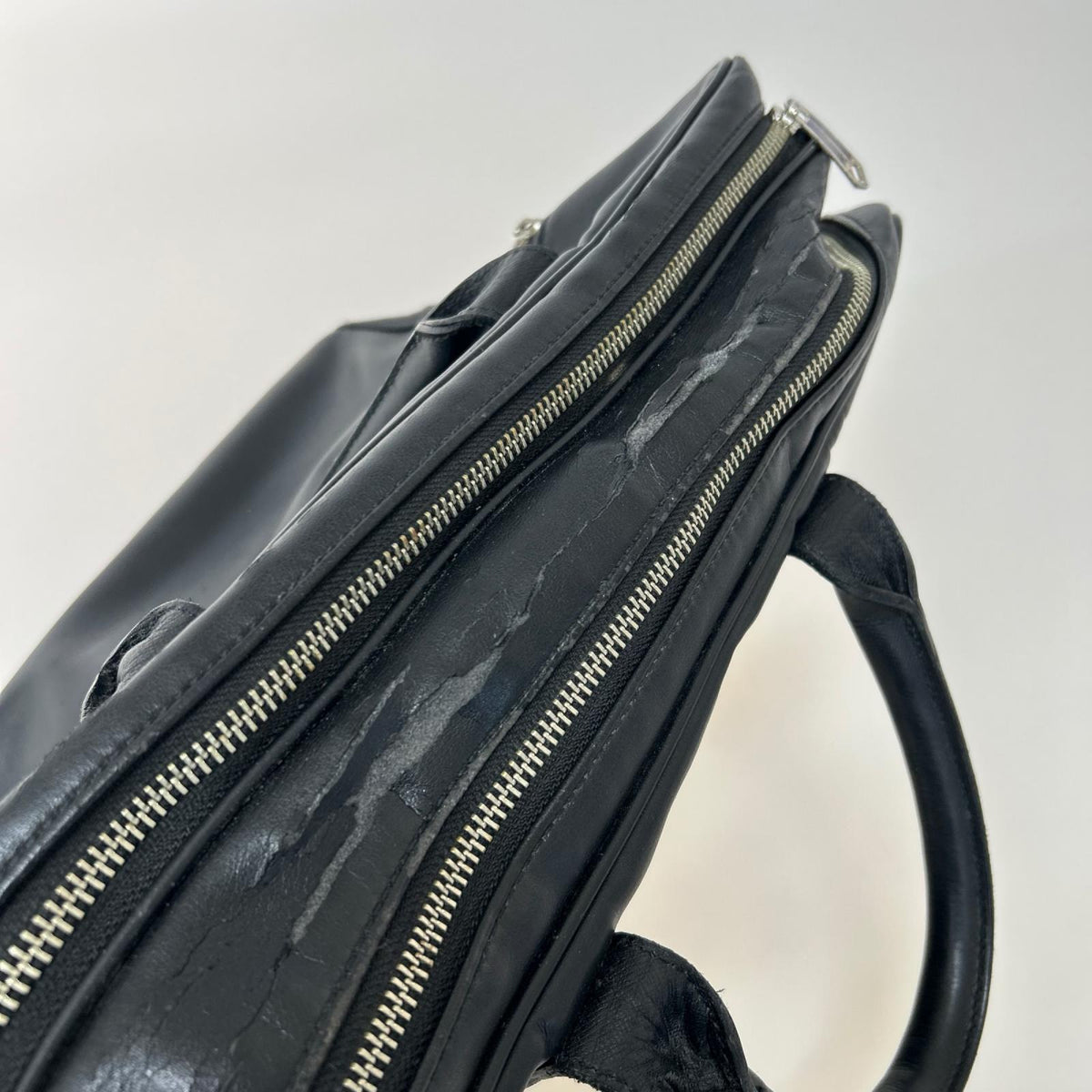 ブリーフケース ﾚｻﾞｰ BLK 2way ブラック