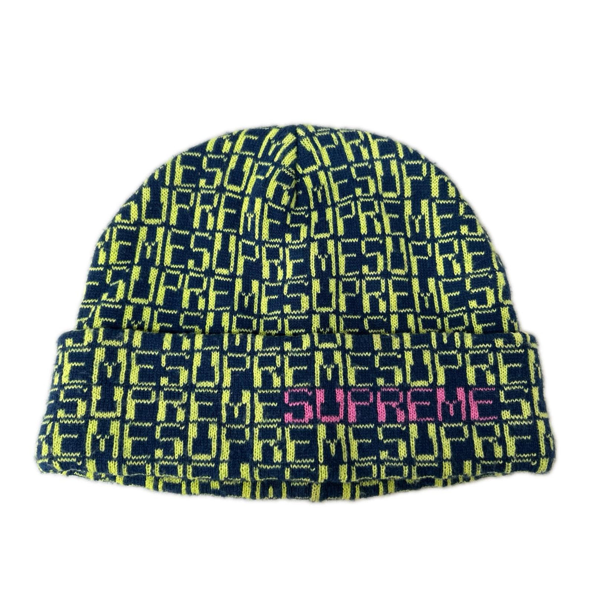 ニットキャップ Digital beanie グリーン