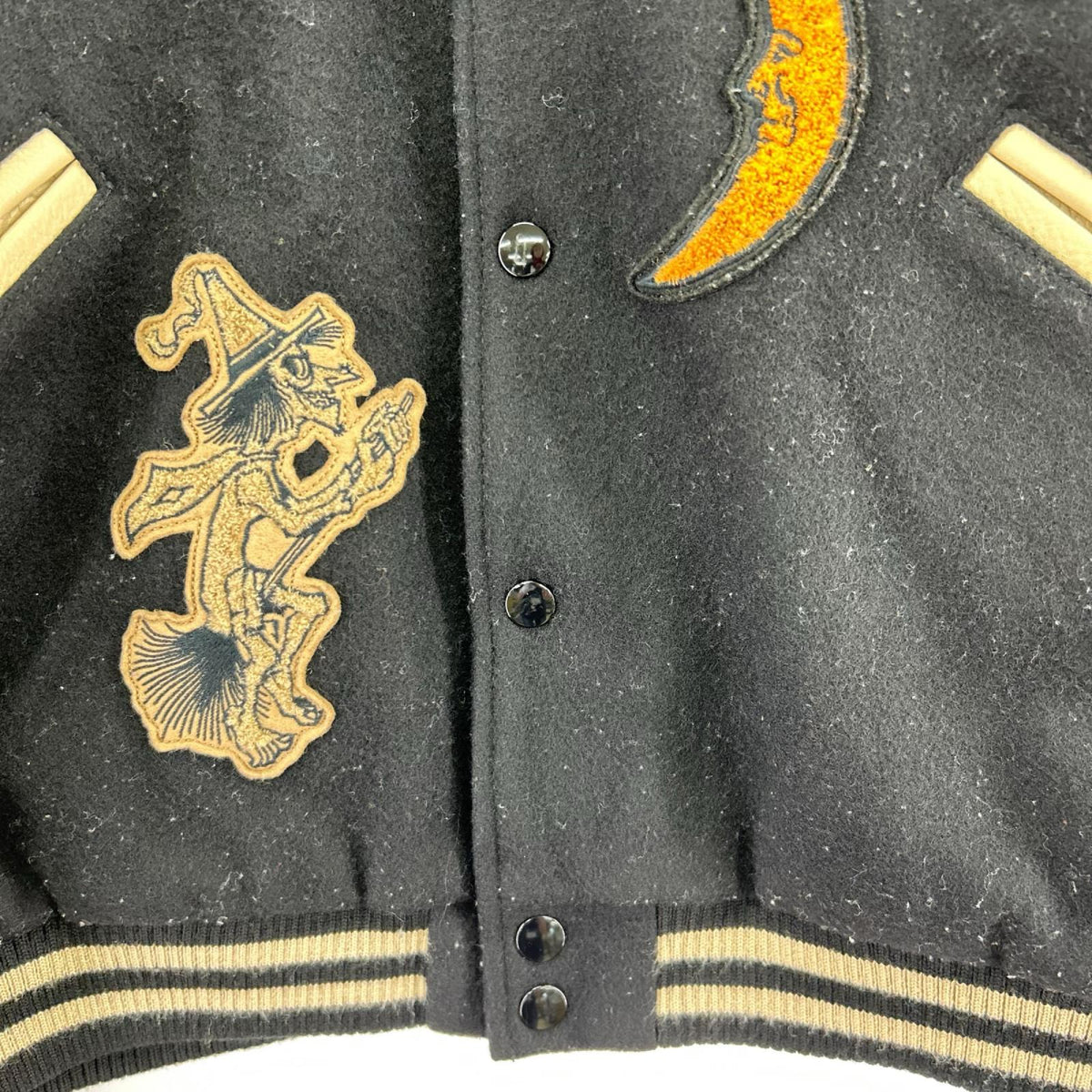 ジャケット 22AW SKOOKUM袖ﾚｻﾞｰｽﾀｼﾞｬﾝ 2 ブラック
