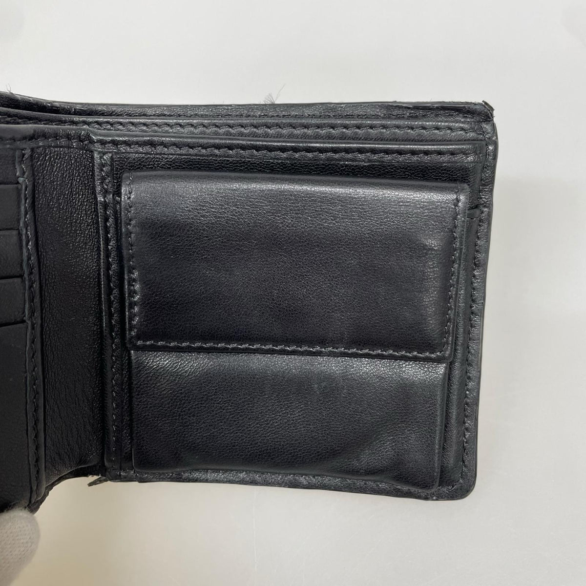 コンパクトウォレット ｲｺﾉｸﾞﾗﾌ 二つ折り財布 ブラック