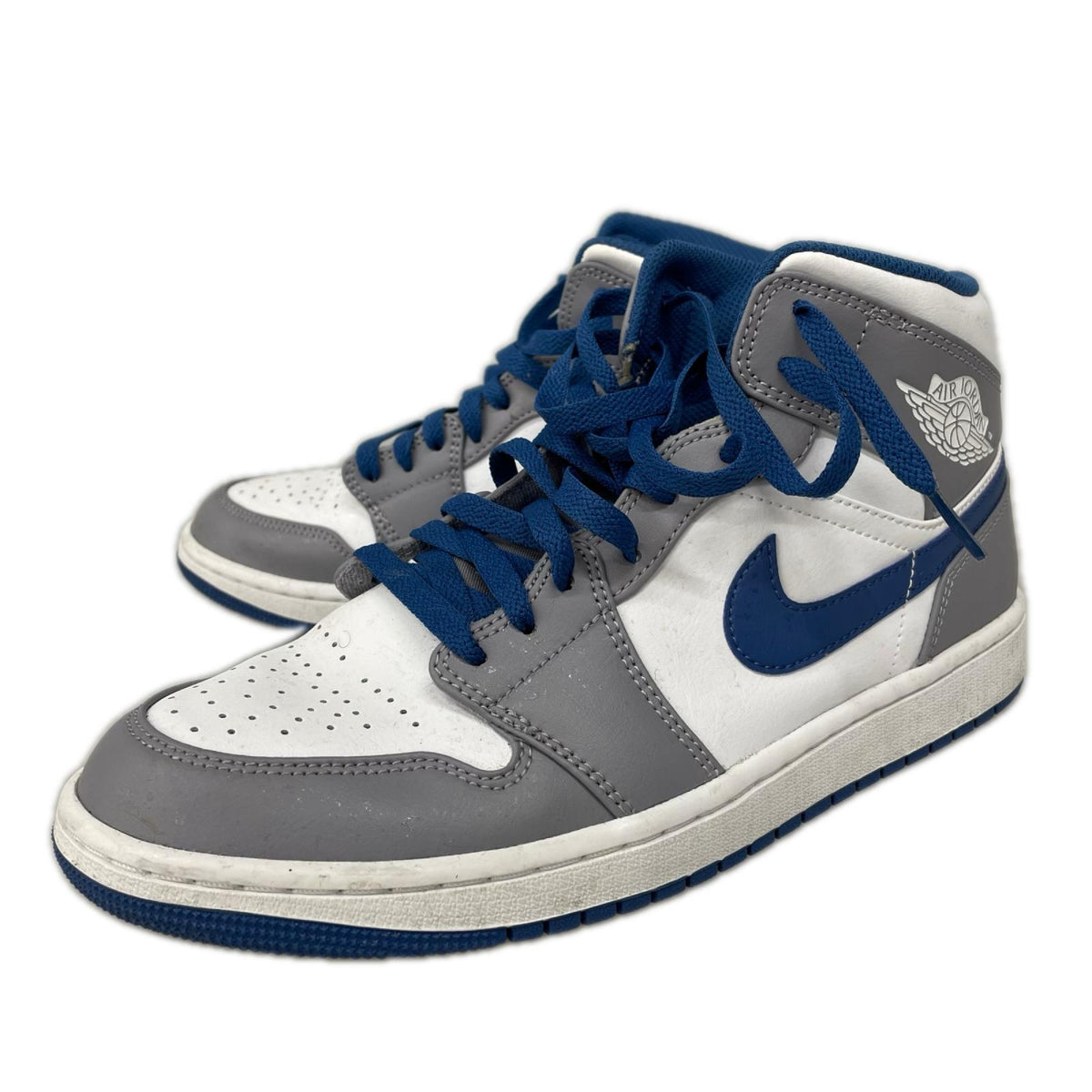 スニーカー NIKE Air Jordan 1 Mid True Blue DQ8426-014 (27) 27cm (US9 UK8 1/2 EU44)