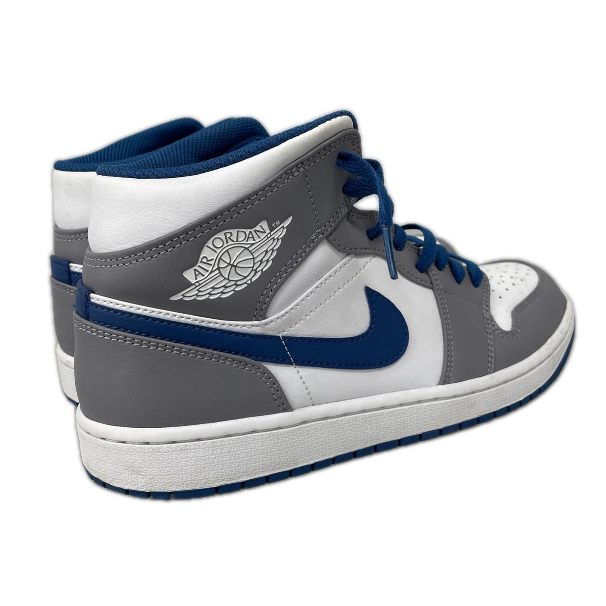スニーカー NIKE Air Jordan 1 Mid True Blue DQ8426-014 (27) 27cm (US9 UK8 1/2 EU44)
