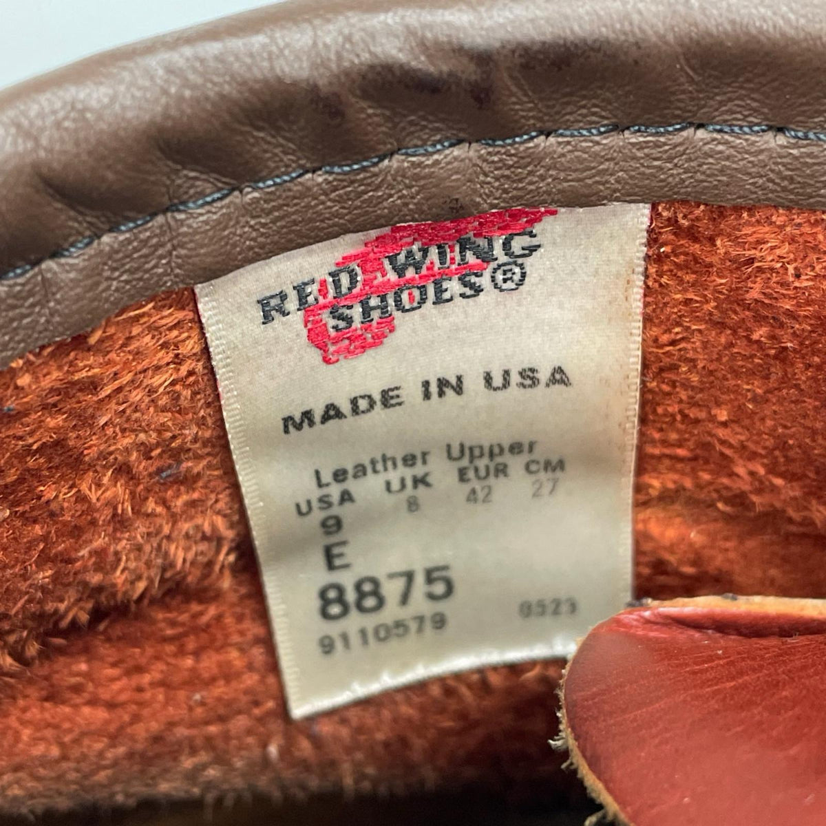 ブーツ RED WING 復刻犬ﾀｸﾞ Irish Setter 8875 (US9D) 27cm (US9 UK8 1/2 EU44) ブラウン