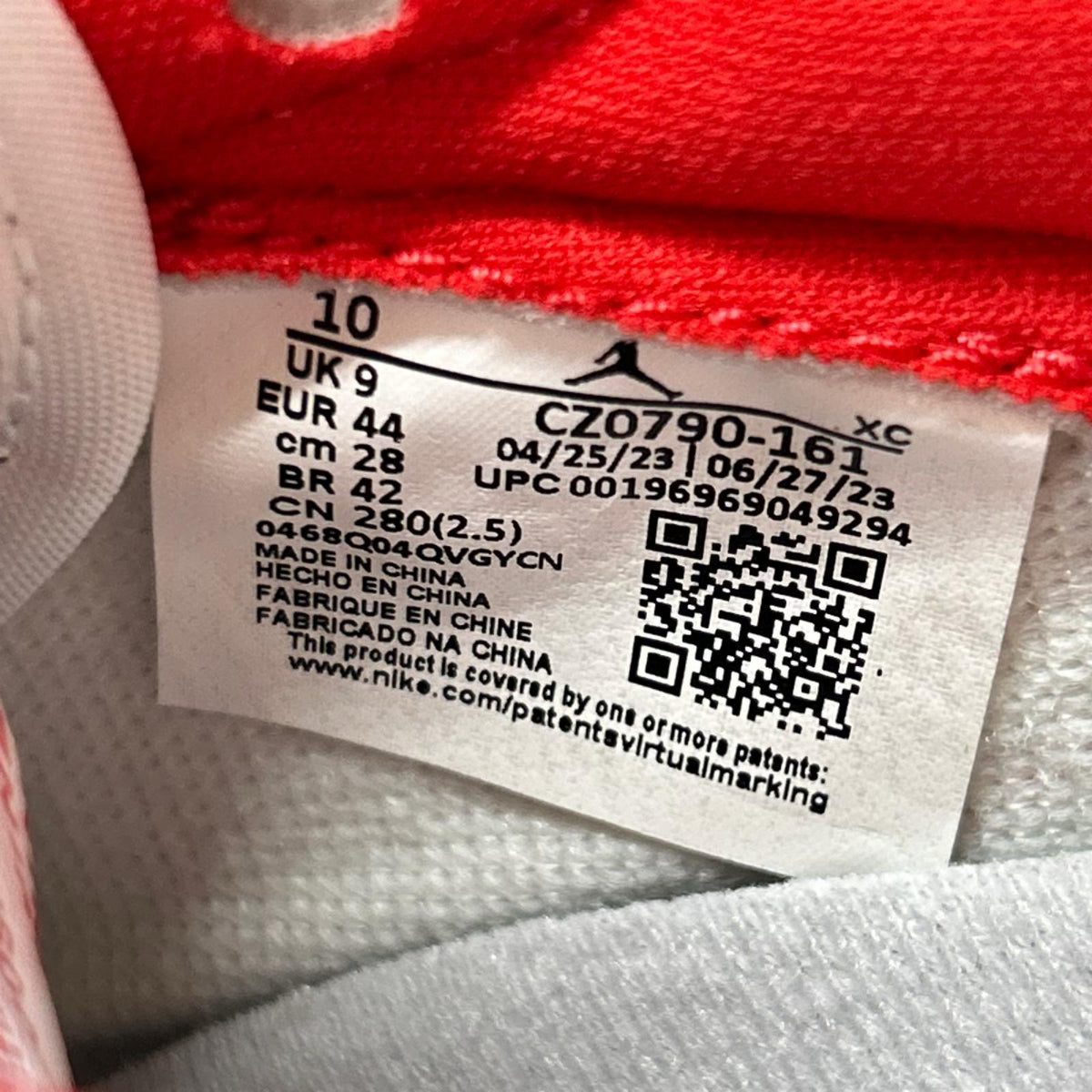 スニーカー AIR JORDAN 1 RETRO LOW OG 28cm 28cm (US10 UK9 1/2 EU46) ホワイト