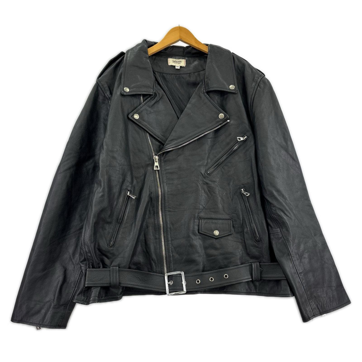 ライダースジャケット JAKETT NEW YORK ダブルライダース BLK 2XL ブラック