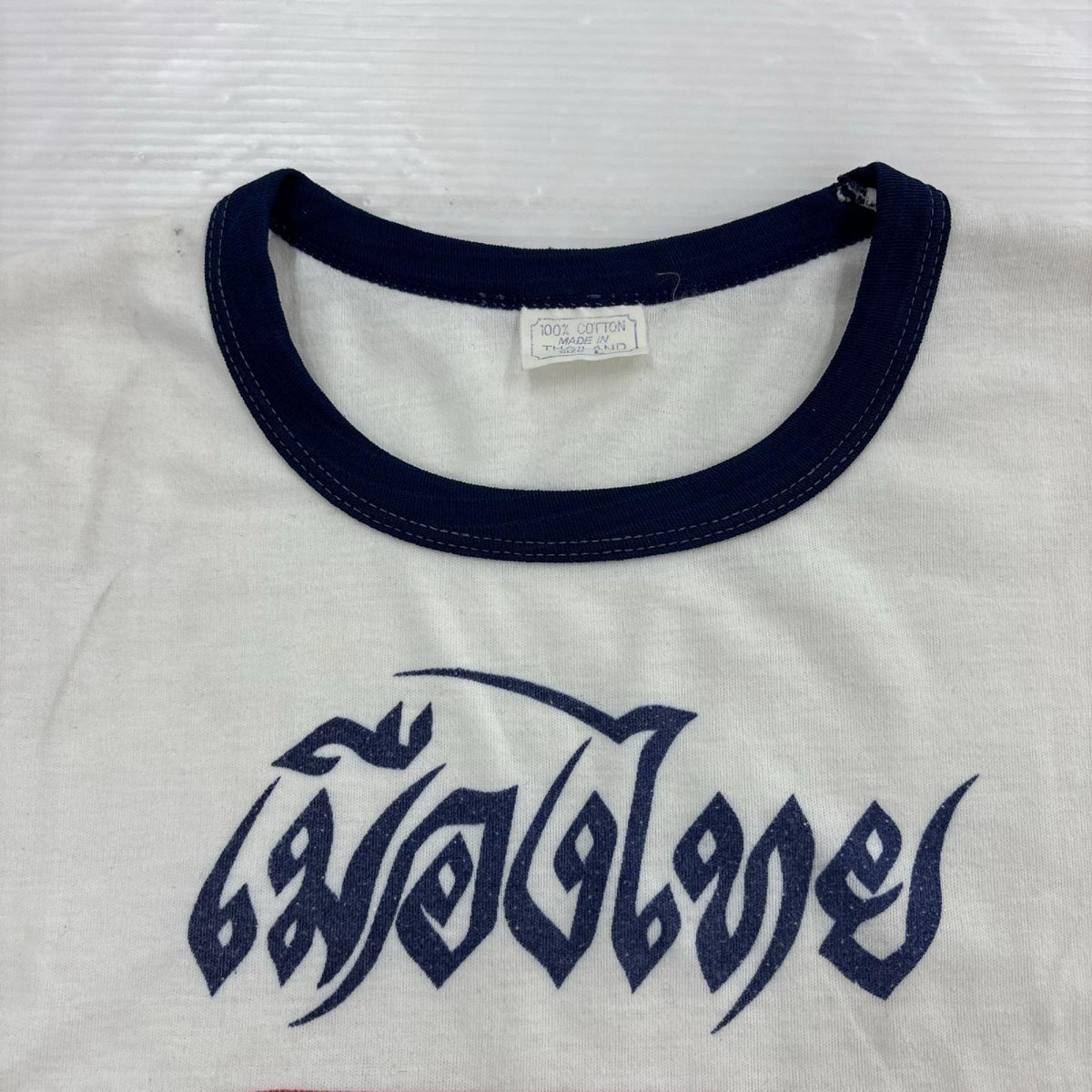 半袖Ｔシャツ 80S THAILAND リンガーT WHT L L ホワイト
