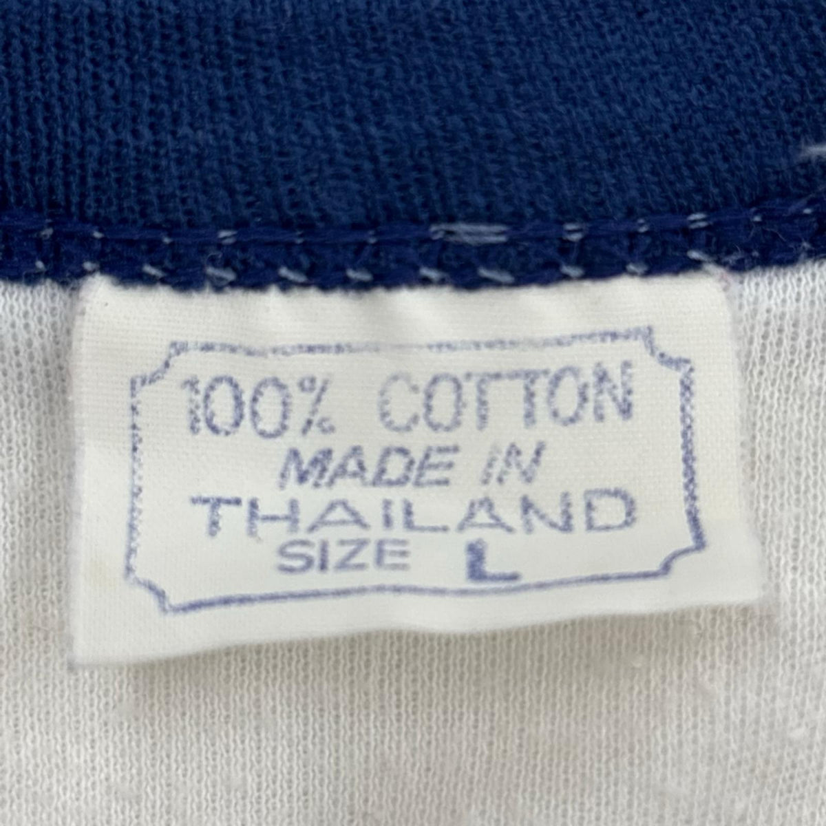半袖Ｔシャツ 80S THAILAND リンガーT WHT L L ホワイト
