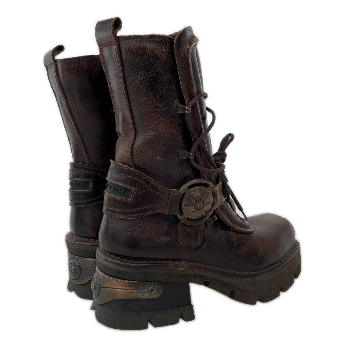 ブーツ NEW ROCK Brown long ブラウン